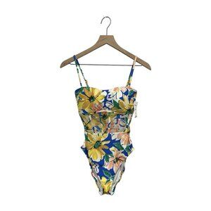 Sunshine 79 Sunflower Getaway Bandeau One Piece Swimsuit Size 6
